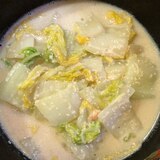 白菜と明太子のクリーム煮